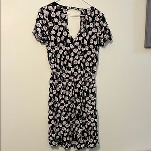 GAP Black and White Floral Mini Dress